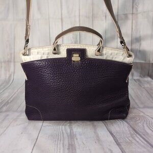 Furla Purple Piper Lux Leather Crossbody Turnlock Women's  Shoulder Handbag